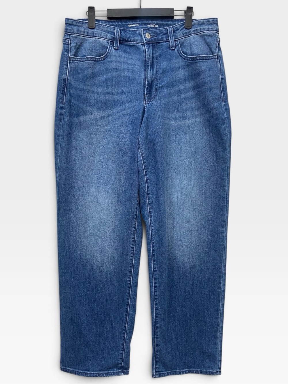 Old Navy Wow Loose High Rise Denim Blue Jeans- Women’s 12